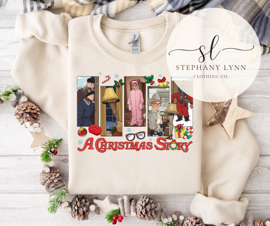 Christmas story crewneck