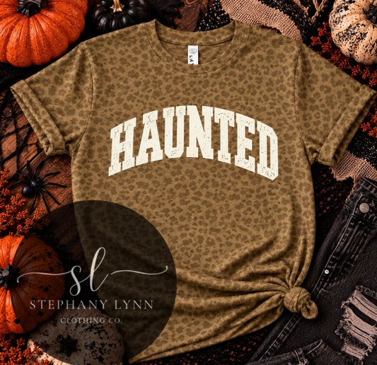 Haunted leopard tee
