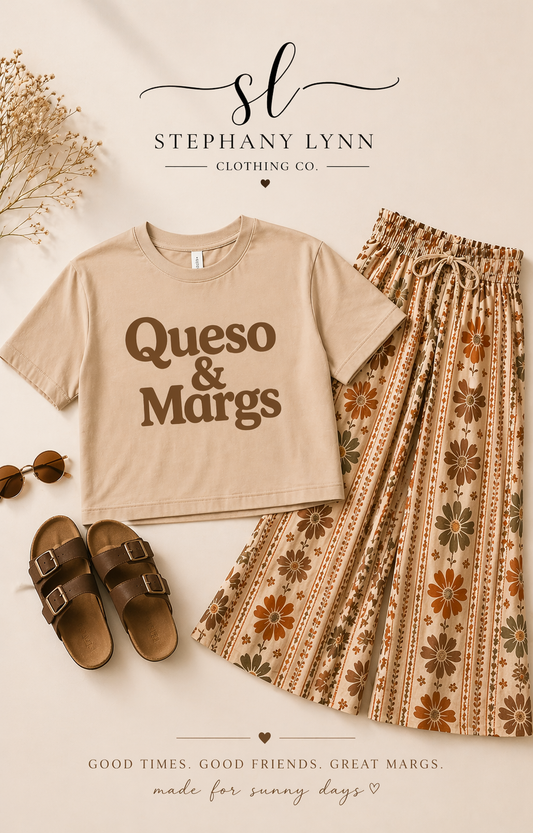 Queso & Margs cropped tee